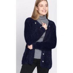 Granatowy Kardigan Support. Niebieskie kardigany damskie Born2be, l. Za 59,99 zł.