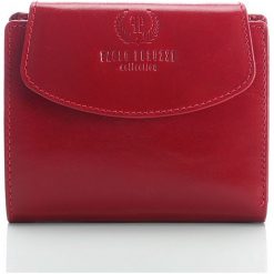 Portfele damskie: Elegancki, czerwony, skórzany Portfel damski Paolo Peruzzi