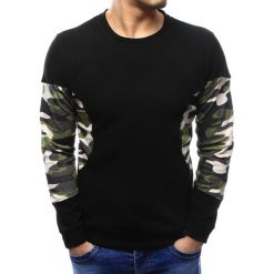 Swetry klasyczne męskie: Sweter męski czarny (wx1038)