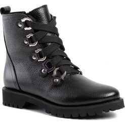Trapery SAGAN - 3401 Czarny Madras. Czarne trapery damskie Sagan, ze skóry, bez obcasa, bez zapięcia. Za 359,00 zł.