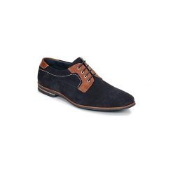 Derby Casual Attitude ILAKU. Niebieskie półbuty męskie Casual Attitude, na co dzień, bez wzorów, casualowe, bez zapięcia. Za 185,40 zł.