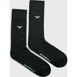 Emporio Armani - Skarpety. Czarne skarpetki męskie marki Emporio Armani, z bawełny. Za 89,90 zł.