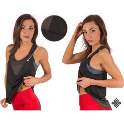 KARMA Bezrękawnik damski Tank Top Loose Black Evil r. XS. Czarne topy sportowe damskie marki KARMA, xs. Za 119,80 zł.