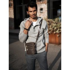 TORBA MĘSKA Z WYSOKIEJ JAKOŚCI SKÓRY NATURALNJE ALWAYS WILD HQ. Żółte torby męskie skórzane ALWAYS WILD, w paski, ze skóry, eleganckie. Za 125,90 zł.