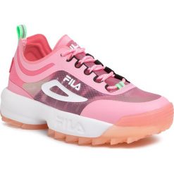 Sneakersy FILA - Disruptor Run Cb 1010867.72C Rosebloom. Różowe półbuty damskie Fila, bez wzorów, z tworzywa sztucznego, bez obcasa, na płaskiej podeszwie, bez zapięcia. W wyprzedaży za 269,00 zł.