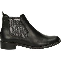 Botki - 916 NERO-ARGE. Czarne botki damskie skórzane marki Venezia. Za 239,00 zł.