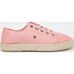 Big Star - Espadryle. Różowe espadryle damskie BIG STAR, bez wzorów, z materiału, bez obcasa, na obcasie. W wyprzedaży za 59,90 zł.
