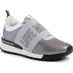 Sneakersy LOVE MOSCHINO - JA15742G08JNL020 Grigio. Szare półbuty damskie Love Moschino, ze skóry ekologicznej. W wyprzedaży za 519,00 zł.