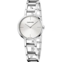 Calvin Klein Cheers Zegarek Srebrny. Szare zegarki damskie Calvin Klein, srebrne. Za 1146,95 zł.