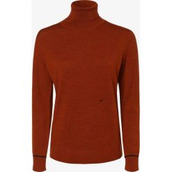 Calvin Klein - Sweter damski z wełny, pomarańczowy. Pomarańczowe swetry damskie Calvin Klein, xl, z haftami, z wełny, klasyczne, bez rękawów, bez kaptura. Za 549,95 zł.