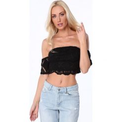 Top z prostym dekoltem czarny ZZ275. Czarne topy damskie Fasardi, l. Za 39,00 zł.