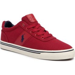 Tenisówki POLO RALPH LAUREN - Hanford 816508049003 Devon Red. Czerwone półbuty męskie Polo Ralph Lauren, na co dzień, bez wzorów, z gumy, bez zapięcia. Za 359,00 zł.