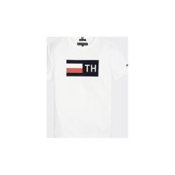 T-shirty z krótkim rękawem Dziecko Tommy Hilfiger KB0KB05265 FLOCK TEE. Białe t-shirty chłopięce TOMMY HILFIGER, bez wzorów, z krótkim rękawem. Za 119,05 zł.