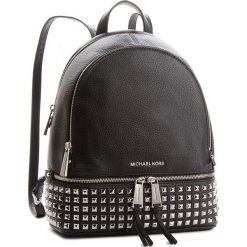 Plecak MICHAEL MICHAEL KORS - Rhea Zip 30S5SEZB5L Black. Czarne plecaki damskie MICHAEL Michael Kors, bez wzorów, ze skóry, eleganckie. Za 1499,00 zł.