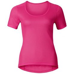 Odlo Koszulka tech. Odlo Shirt s/s crew neck CUBIC TREND - 140481 - 140481S. Różowe topy sportowe damskie marki Odlo, s. Za 149,95 zł.