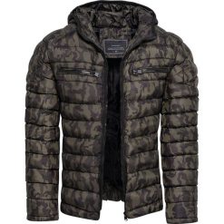 Kurtka męska pikowana moro Recea. Kurtki męskie Recea, xl, moro, z poliesteru, z kapturem. W wyprzedaży za 59,99 zł.