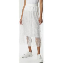 Biała Spódnica Oceane. Białe spódniczki damskie Born2be, s, bez wzorów, eleganckie, midi. Za 99,99 zł.