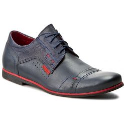 Półbuty GREGOR - 01581-ME-B740-K1590-DS Granatowy. Niebieskie półbuty męskie marki Gregor, na co dzień, bez wzorów, ze skóry, bez zapięcia. W wyprzedaży za 189,00 zł.