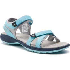 Sandały CMP - Adib Wmn Hiking Sandal 39Q9536 Anice-Ghiaccio. Niebieskie klapki damskie CMP, bez wzorów, ze skóry ekologicznej, sportowe, bez obcasa, bez zapięcia, outdoorowe. Za 179,99 zł.