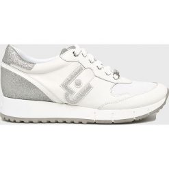 Liu Jo - Buty. Białe buty sportowe damskie Liu Jo, bez wzorów, ze skóry, sportowe. Za 699,90 zł.