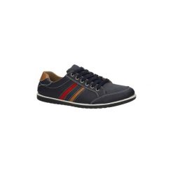 Buty Casu Granatowe półbuty sznurowane E882A-2. Czarne trampki męskie Casu, bez wzorów, na sznurówki. Za 59,99 zł.