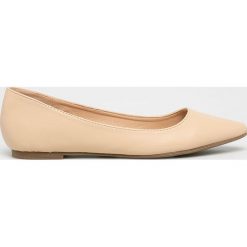 Answear - Baleriny. Czarne baleriny damskie ANSWEAR, bez wzorów, z gumy, bez obcasa. W wyprzedaży za 59,90 zł.