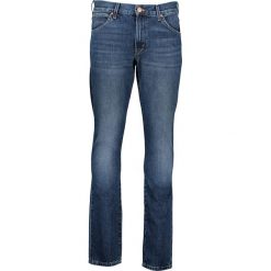 Dżinsy "Larston" - Slim fit - w kolorze granatowym. Niebieskie jeansy męskie Wrangler, m, w paski, klasyczne. W wyprzedaży za 197,95 zł.