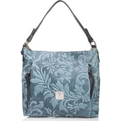 Torebki klasyczne damskie: Skórzana torebka w kolorze niebieskim – 30 x 35 x 10 cm