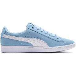 Puma Buty Sportowe Vikky Cerulean White 37,5. Białe buty sportowe damskie Puma, bez wzorów, eleganckie. W wyprzedaży za 175,00 zł.