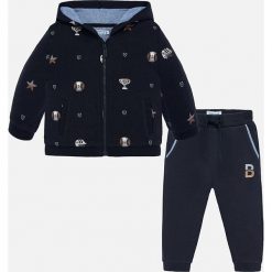 Mayoral - Dres dziecięcy 68-98 cm. Niebieskie spodnie chłopięce Mayoral, bez wzorów, z elastanu. Za 134,90 zł.