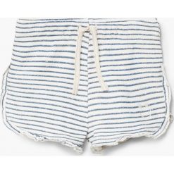Mango Kids - Szorty dziecięce Candy 80-104 cm. Szare spodenki dziewczęce marki Mango Kids, z haftami, z bawełny, casualowe. Za 35,90 zł.