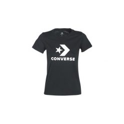 T-shirty z krótkim rękawem Converse STAR CHEVRON CORE SS TEE. Czarne t-shirty damskie marki Converse, xl, bez wzorów, retro, bez kołnierzyka. Za 89,00 zł.