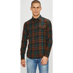 Wrangler - Koszula. Czarne koszule męskie marki Wrangler, xl, w kratkę, z elastanu, klasyczne, z klasycznym kołnierzykiem, z długim rękawem. Za 239,90 zł.