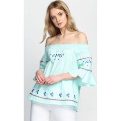 Miętowa Bluzka Not Myself. Zielone bluzki damskie marki Born2be, xl. Za 24,99 zł.