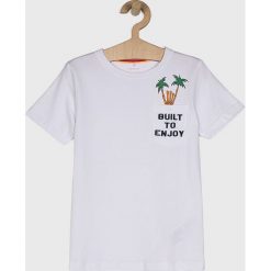 Name it - T-shirt dziecięcy 122-164 cm. Niebieskie t-shirty chłopięce marki Name it, z nadrukiem, z elastanu, bez rękawów. Za 59,90 zł.