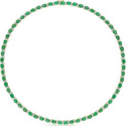 W.KRUK Wspaniały Naszyjnik - złoto 585, Diament 0,85ct,szmaragd - ZIN/NB+319. Żółte naszyjniki damskie W.KRUK, z brylantem, złote. Za 37900,00 zł.