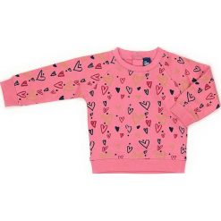 Bluza w kolorze różowym. Czerwone bluzy niemowlęce Street Monkey, z bawełny. W wyprzedaży za 49,95 zł.