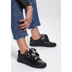 Czarne Sneakersy Dangerous Night. Czarne sneakersy damskie Renee, z satyny. Za 69,99 zł.