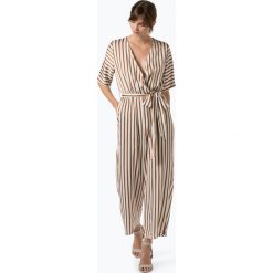 NA-KD - Kombinezon damski, biały. Białe kombinezony damskie NA-KD, w paski, eleganckie, bez kołnierzyka, bez rękawów. Za 249,95 zł.