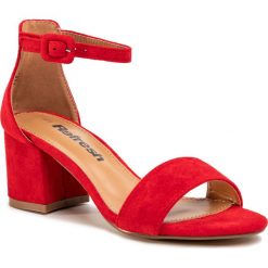 Sandały REFRESH - 69539 Red. Czerwone klapki damskie Refresh, bez wzorów, ze skóry ekologicznej, bez obcasa, na obcasie. Za 169,00 zł.