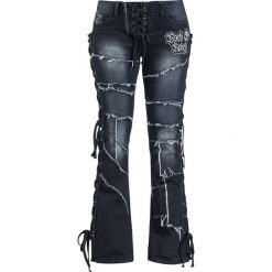 Rock Rebel by EMP Grace Jeansy damskie czarny. Czarne jeansy damskie Rock Rebel by EMP, z jeansu. Za 284,90 zł.