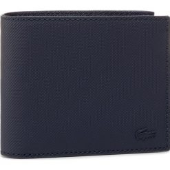 Duży Portfel Męski LACOSTE - S Billfold Coin NH2309HC Peacoat 021. Niebieskie portfele męskie Lacoste, bez wzorów, ze skóry ekologicznej. W wyprzedaży za 249,00 zł.