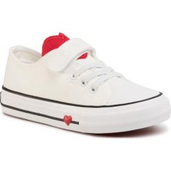 Trampki BIG STAR - FF374055 White. Białe trampki dziewczęce z gumy, na rzepy. Za 109,00 zł.