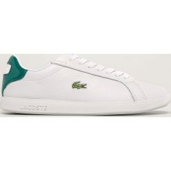 Lacoste - Buty Graduate. Białe buty sportowe damskie Lacoste, bez wzorów, ze skóry, sportowe. Za 399,90 zł.