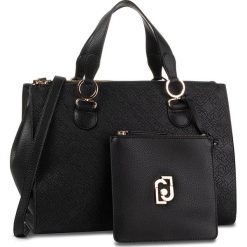 Torebka LIU JO - M Double Zip Satchel N69064 E0054 Nero 22222. Czarne torebki klasyczne damskie Liu Jo, bez wzorów, ze skóry ekologicznej, eleganckie, bez dodatków. Za 779,00 zł.