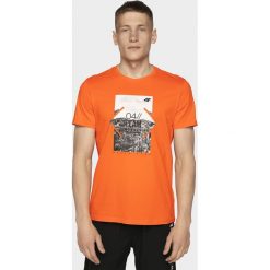 T-shirt męski TSM013 - pomarańcz. Koszulki męskie m, z bawełny. W wyprzedaży za 34,99 zł.