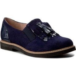 Creepersy damskie: Półbuty EKSBUT - 4558-730/C82-1G Granat Welur