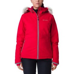 COLUMBIA Alpine Slide Jacket Red Lily M. Czerwone kurtki sportowe damskie Columbia, m, bez wzorów, bez kaptura, narciarskie. Za 1035,00 zł.