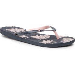 Japonki ROXY - ARJL100668 Ba9. Szare klapki damskie Roxy, bez wzorów, z tworzywa sztucznego, bez obcasa. W wyprzedaży za 89,00 zł.