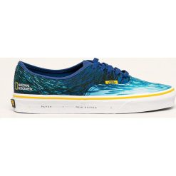 Vans - Tenisówki x National Geographic. Niebieskie trampki i tenisówki damskie Vans, bez wzorów, z gumy, na sznurówki. Za 319,90 zł.